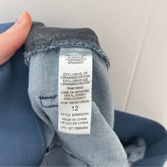 Democracy "Ab"solution Wide Leg Dark Wash Jeans Size 12 stretch - Picture 8 of 8